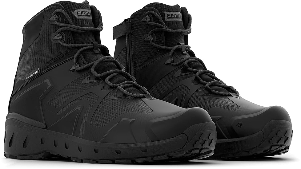 First Tactical AERO-TAC 5in H2O Side-Zip Mid Tactical Boots - Mens, Black, 10 US/Regular, 165929-019-10-R
