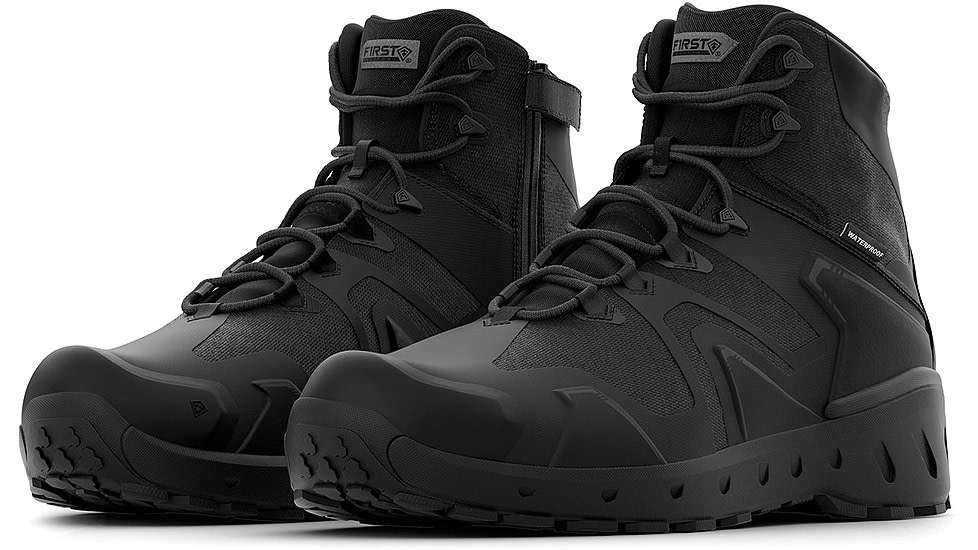 First Tactical AERO-TAC 5in H2O Side-Zip Mid Tactical Boots - Mens, Black, 10 US/Regular, 165929-019-10-R