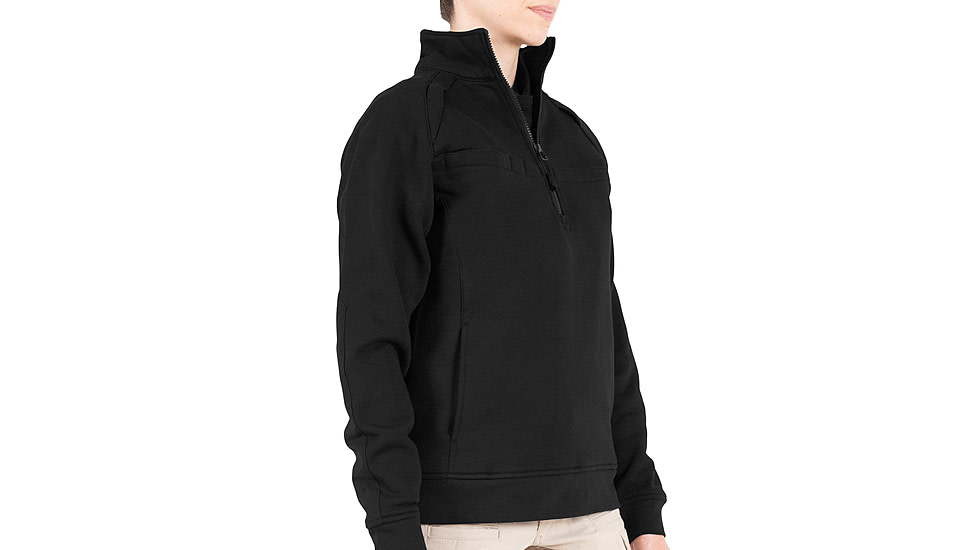 First Tactical Cotton Job Shirt 1/4 Zip - Womens, Black, Large, R, 128507-019-L-R
