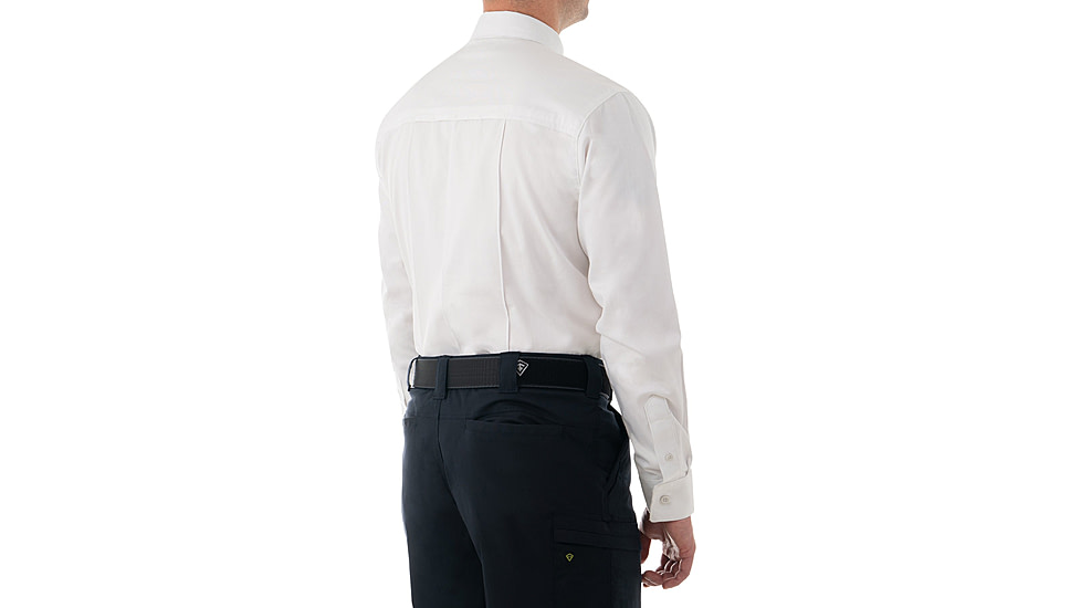 First Tactical Cotton Station Long Sleeve Shirt - Mens, White, Short/Large, 111009-010-L-S