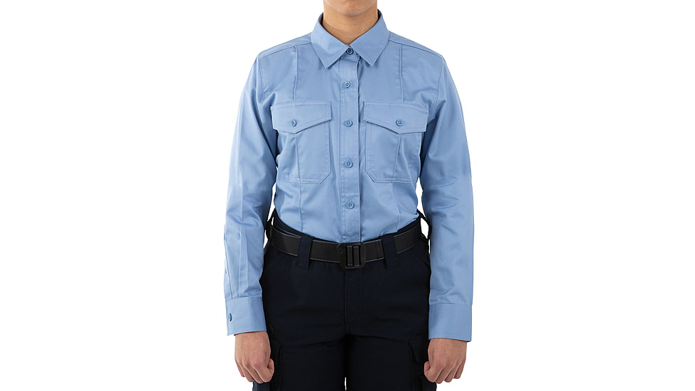 First Tactical Cotton Station Long Sleeve Shirt - Womens, Medium Blue, 2XL, 121009-781-XXL-R