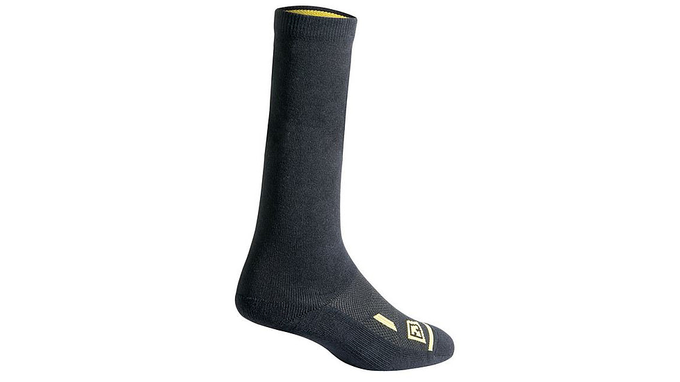 First Tactical Ctn 6in Duty Socks 3-Pk, Black, L/XL 160001-019-L/XL