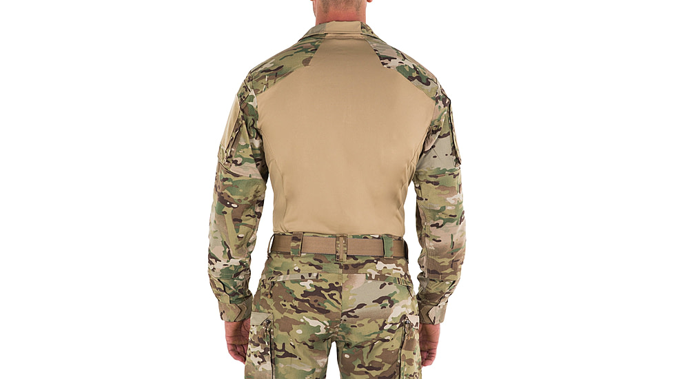 First Tactical Defender Long Sleeve Shirt - Mens, Camo, Large, T, 111004MC-922-L-T