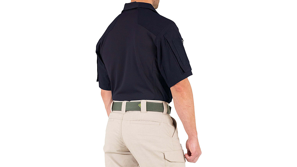 First Tactical Defender Short Sleeve Shirt - Mens, Tall, Midnight Navy, Large, 112017-729-L-T