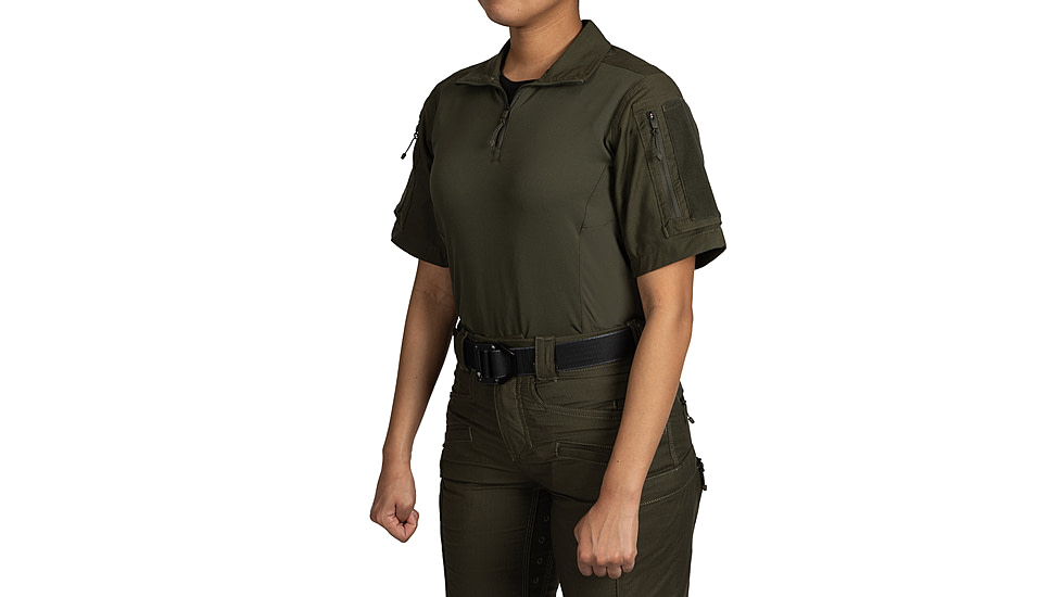 First Tactical Defender Short Sleeve Shirt - Womens, Regular, OD Green, Small, 122017-830-S-R