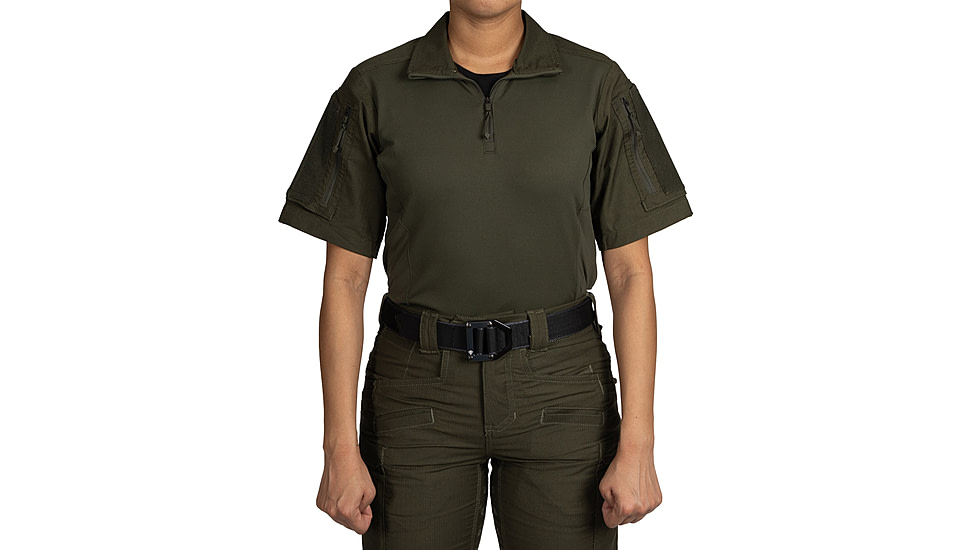 First Tactical Defender Short Sleeve Shirt - Womens, Regular, OD Green, Small, 122017-830-S-R