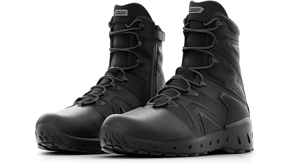First Tactical AERO-TAC 8in Polishable Toe Side-Zip Tactical Boots - Mens
