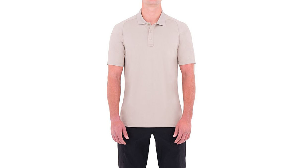 First Tactical Mens Performance Ss Polo, Khaki, Medium 112509-055-M