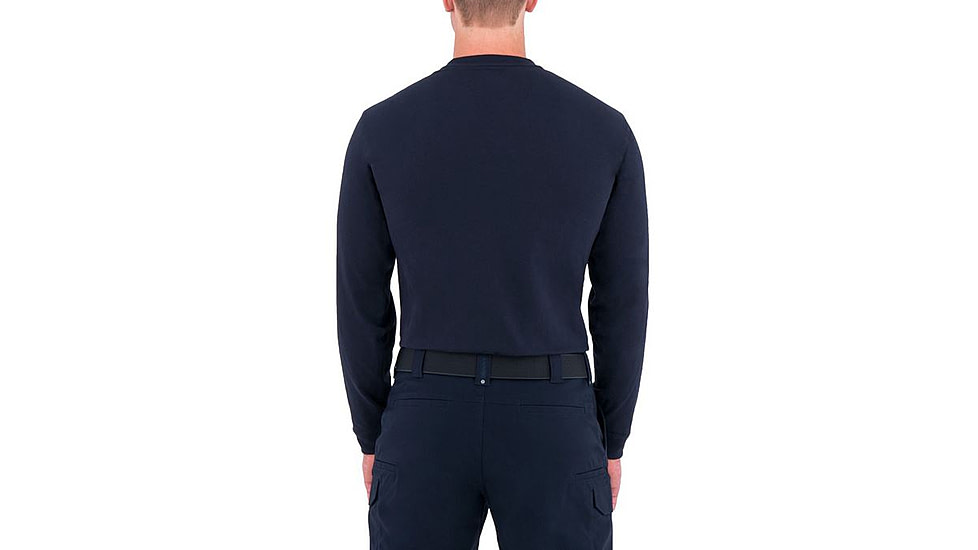 First Tactical Mens Tactix Cotton L/S Tee, Midnight Navy, Small 111505-729-S