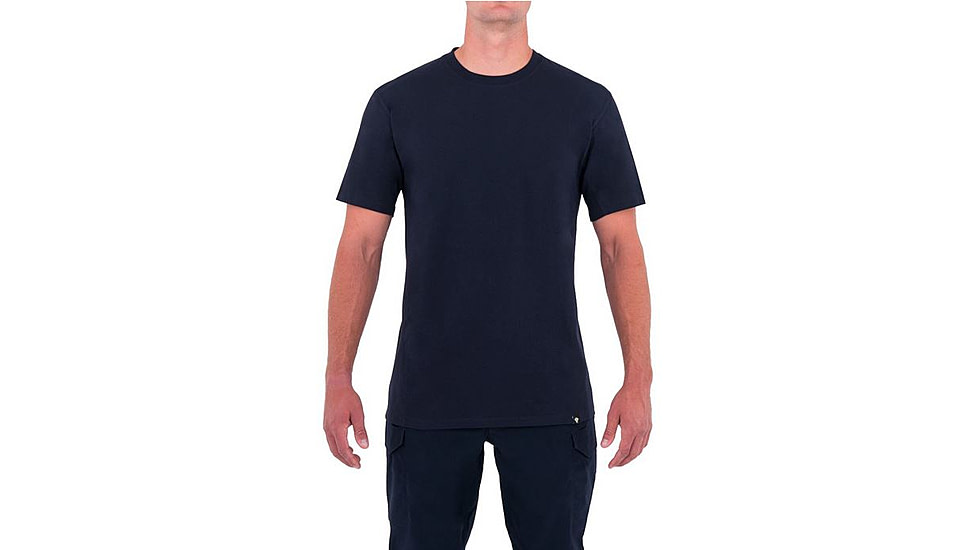 First Tactical Mens Tactix Cotton S/S Tee, Midnight Navy, Small 112501-729-S