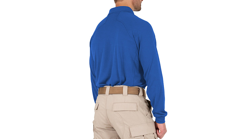 First Tactical Performance Long Sleeve Polo - Mens, Academy Blue, Tall/3XL, 111503-691-3XL-T