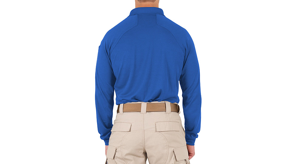 First Tactical Performance Long Sleeve Polo - Mens, Academy Blue, Tall/3XL, 111503-691-3XL-T