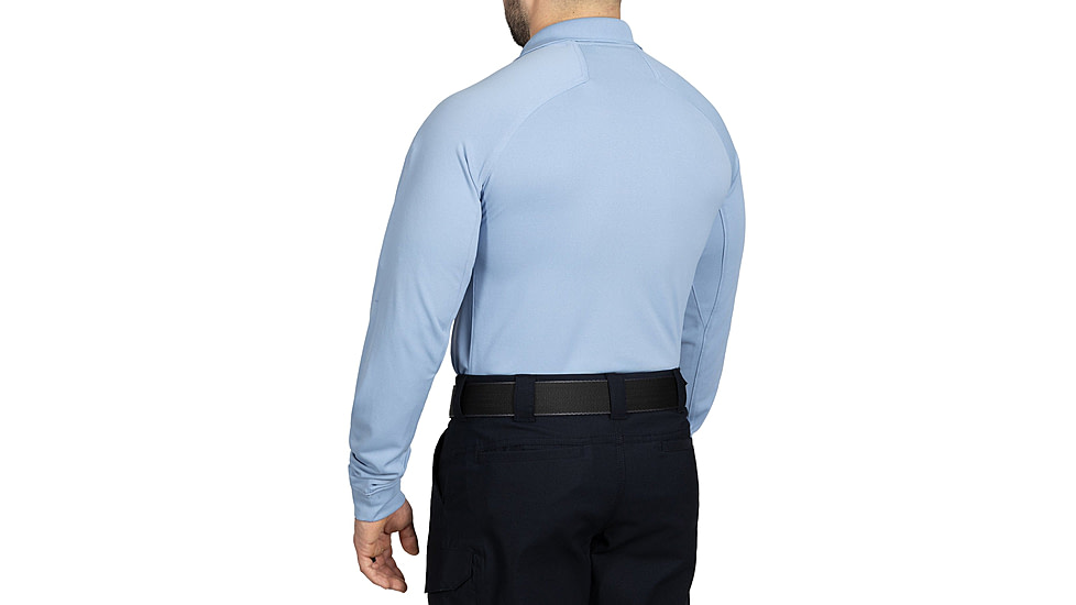 First Tactical Performance Long Sleeve Polo - Mens, Medium Blue, Regular/3XL, 111503-781-3XL