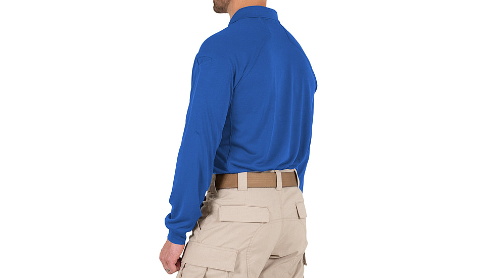 First Tactical Performance Long Sleeve Polo - Mens, Regular, Academy Blue, 6XL, 111503-691-6XL-R
