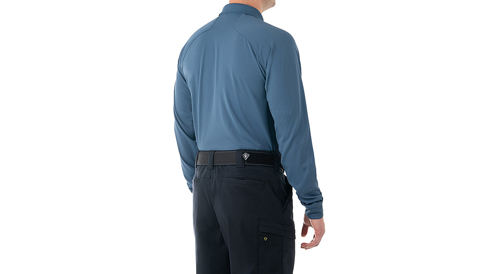 First Tactical Performance Long Sleeve Polo - Mens, Regular, French Blue, 6XL, 111503-484-6XL-R