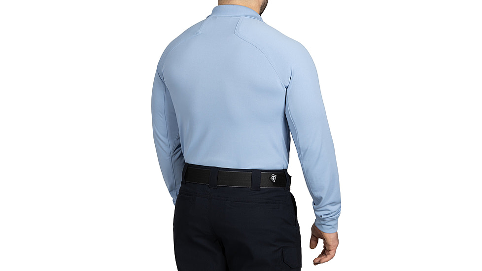 First Tactical Performance Long Sleeve Polo - Mens, Regular, Medium Blue, 6XL, 111503-781-6XL-R