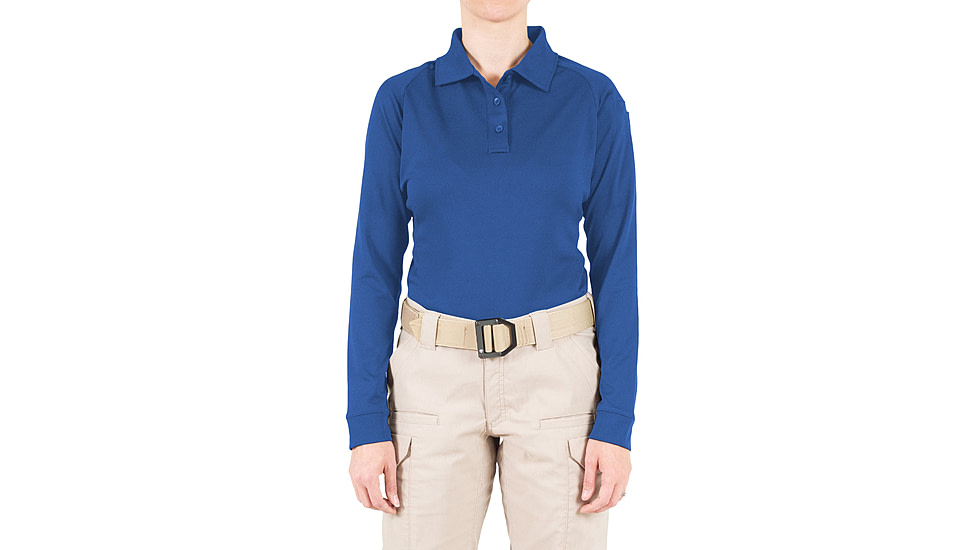 First Tactical Performance Long Sleeve Polo - Womens, Academy Blue, 3XL, 121503-691-3XL