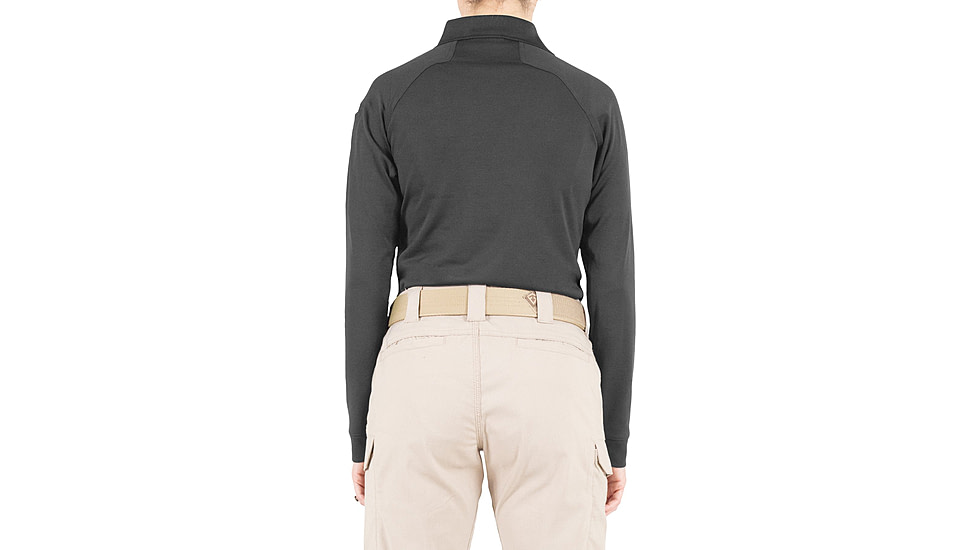 First Tactical Performance Long Sleeve Polo - Womens, Asphalt, Extra Large, 121503-015-XL