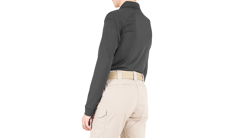 First Tactical Performance Long Sleeve Polo - Womens, Asphalt, Extra Large, 121503-015-XL