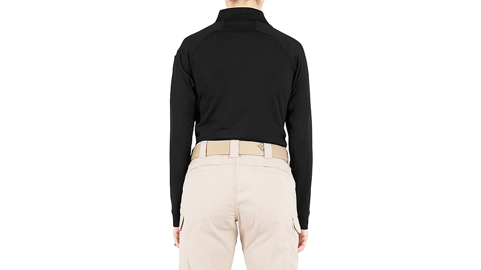 First Tactical Performance Long Sleeve Polo - Womens, Black, Extra Large, 121503-019-XL