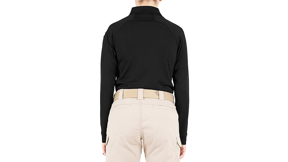 First Tactical Performance Long Sleeve Polo - Womens, Black, 3XL, 121503-019-3XL