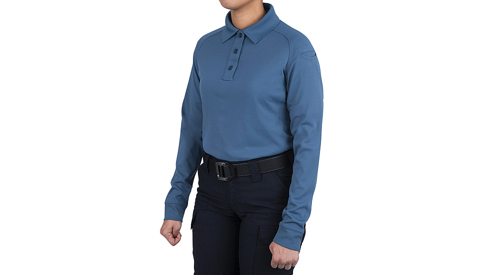 First Tactical Performance Long Sleeve Polo - Womens, French Blue, 3XL, 121503-484-3XL