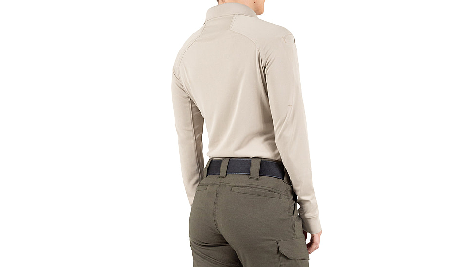 First Tactical Performance Long Sleeve Polo - Womens, Khaki, 3XL, 121503-055-3XL