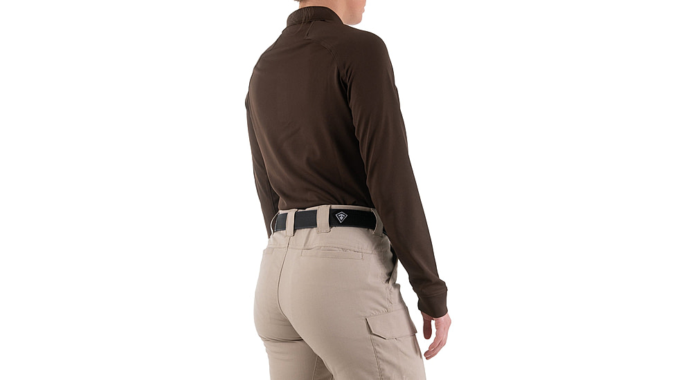 First Tactical Performance Long Sleeve Polo - Womens, Kodiak Brown, 3XL, 121503-182-3XL