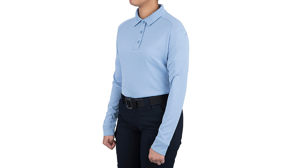 First Tactical Performance Long Sleeve Polo - Womens, Medium Blue, 3XL, 121503-781-3XL