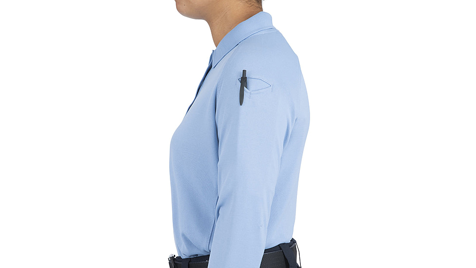 First Tactical Performance Long Sleeve Polo - Womens, Medium Blue, 3XL, 121503-781-3XL