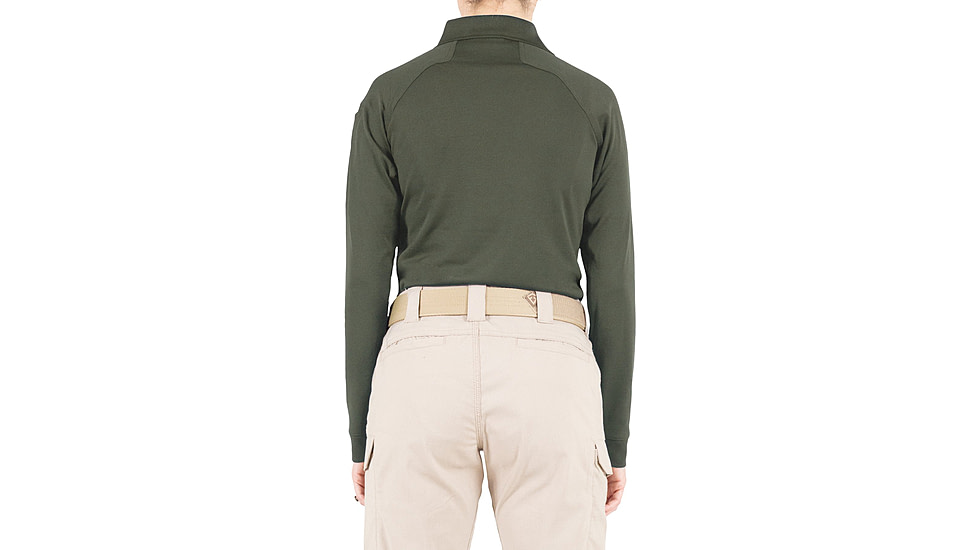 First Tactical Performance Long Sleeve Polo - Womens, OD Green, Small, 121503-830-S