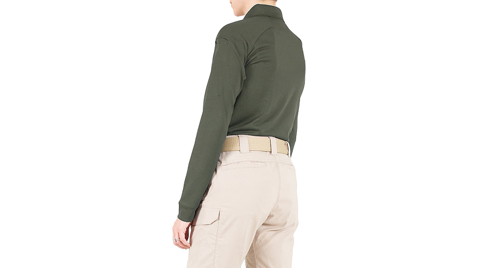 First Tactical Performance Long Sleeve Polo - Womens, OD Green, 3XL, 121503-830-3XL