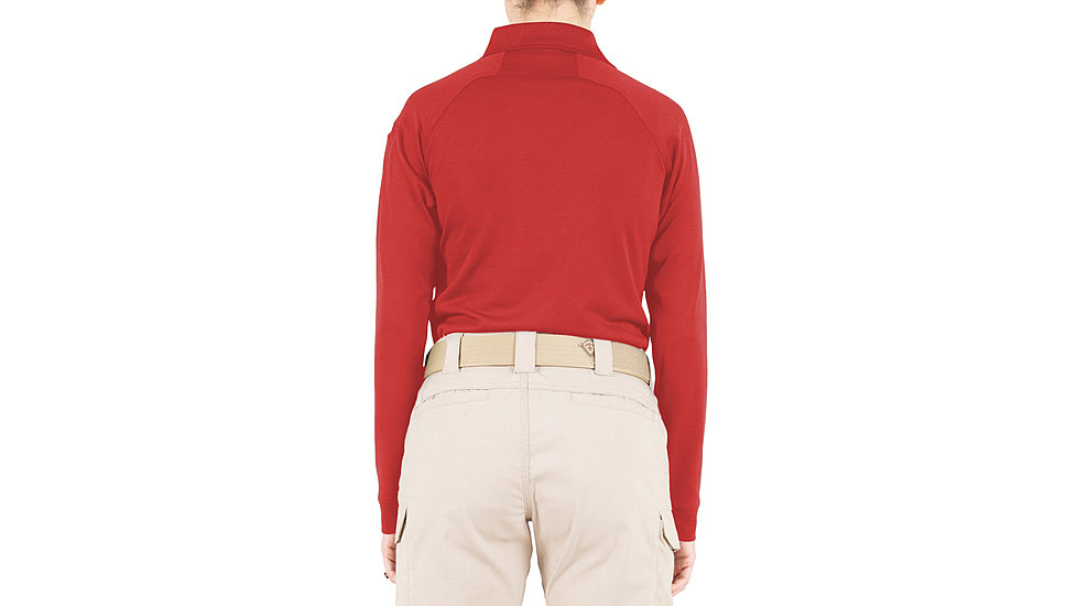 First Tactical Performance Long Sleeve Polo - Womens, Red, 3XL, 121503-400-3XL
