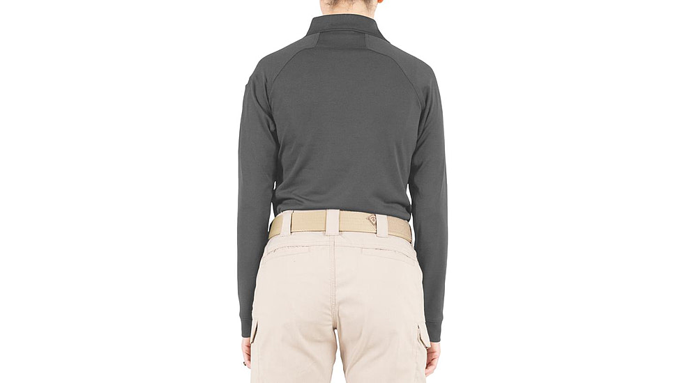 First Tactical Performance Long Sleeve Polo - Womens, Wolf Grey, Extra Large, 121503-036-XL