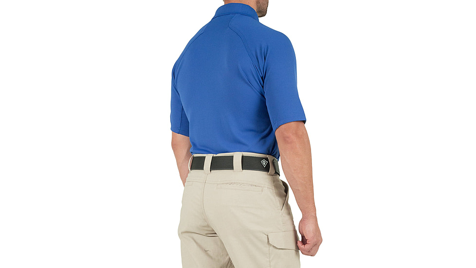 First Tactical Performance Short Sleeve Polo - Mens, Academy Blue, Tall/Large, 112509-691-L-T