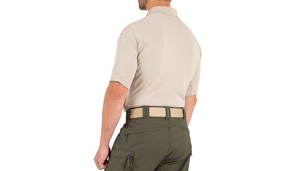 First Tactical Performance Short Sleeve Polo - Men's, Tall, Khaki, 2XL, 112509-055-XXL-T