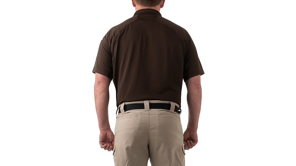 First Tactical Performance Short Sleeve Polo - Men's, Tall, Kodiak Brown, 4XL, 112509-182-4XL-T