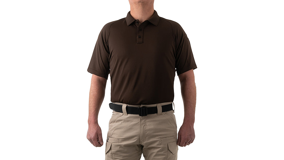 First Tactical Performance Short Sleeve Polo - Mens, Kodiak Brown, Tall, 4X-Large, 112509-182-4XL-T