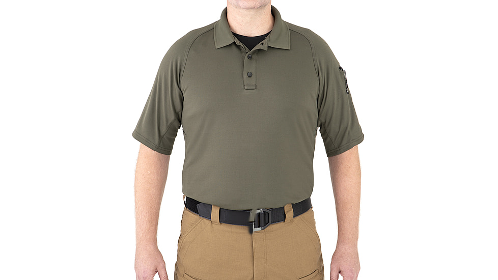First Tactical Performance Short Sleeve Polo - Mens, OD Green, Medium, 112509-830-M