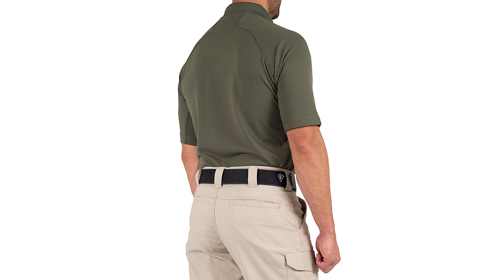 First Tactical Performance Short Sleeve Polo - Mens, OD Green, Tall/2XL, 112509-830-XXL-T