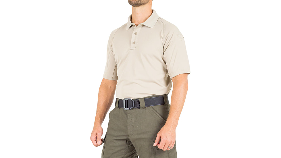 First Tactical Performance Short Sleeve Polo - Mens, Silver Tan, 3XL, 112509-065-3XL