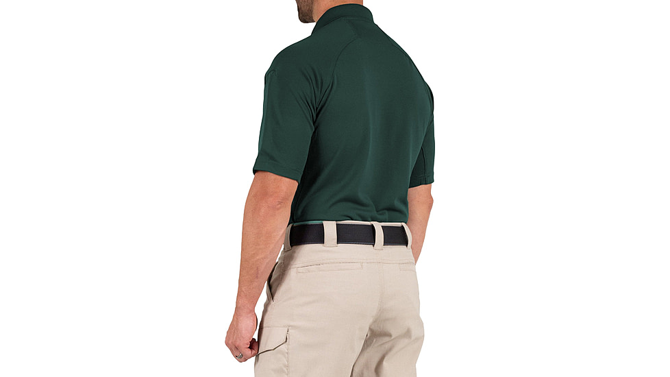First Tactical Performance Short Sleeve Polo - Mens, Spruce Green, Tall/2XL, 112509-812-XXL-T