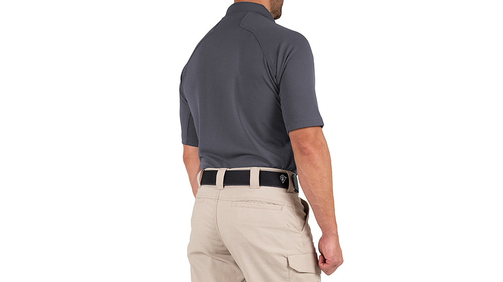 First Tactical Performance Short Sleeve Polo - Mens, Tall, Asphalt, 5XL, 112509-015-5XL-T