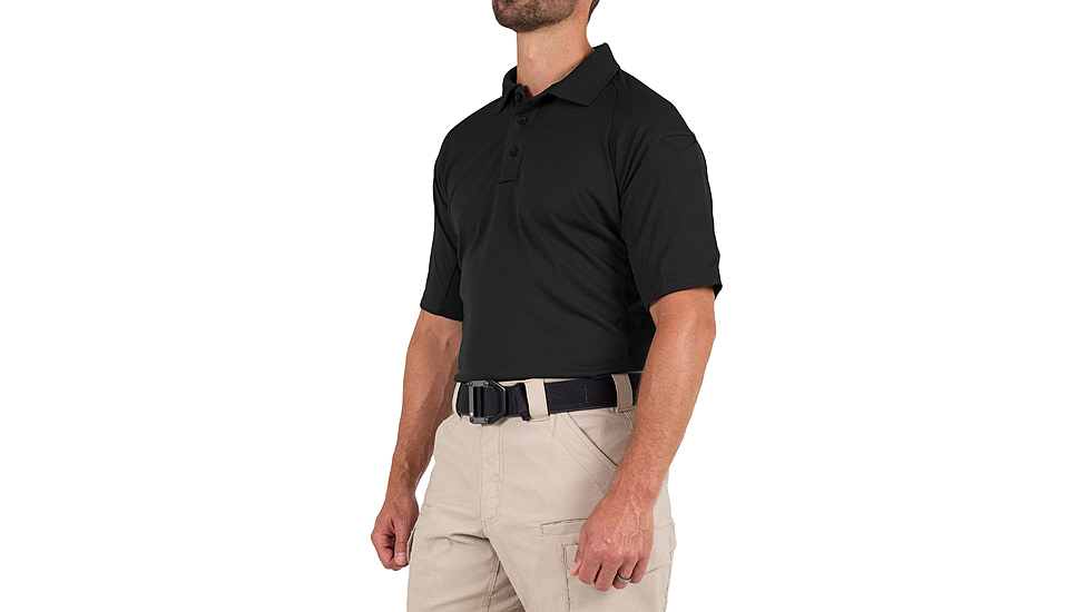 First Tactical Performance Short Sleeve Polo - Mens, Tall, Black, 6XL, 112509-019-6XL-T