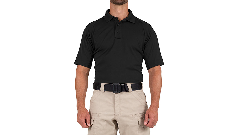 First Tactical Performance Short Sleeve Polo - Mens, Tall, Black, 6XL, 112509-019-6XL-T