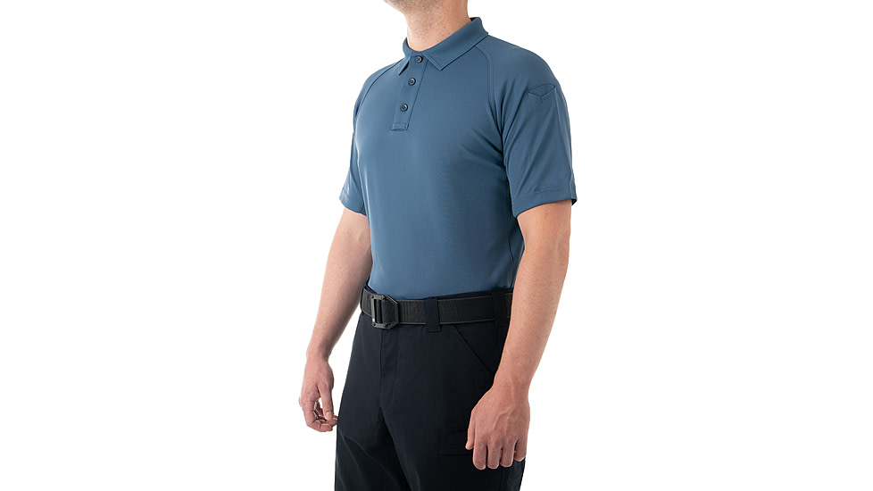First Tactical Performance Short Sleeve Polo - Mens, Tall, French Blue, 5XL, 112509-484-5XL-T