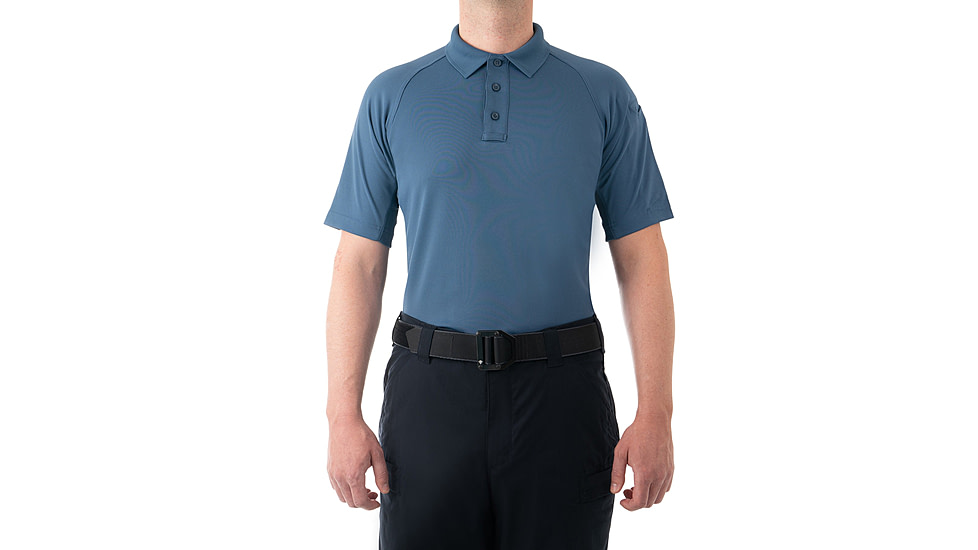 First Tactical Performance Short Sleeve Polo - Mens, Tall, French Blue, 5XL, 112509-484-5XL-T