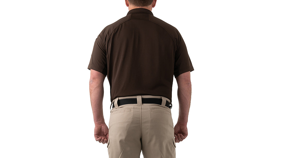 First Tactical Performance Short Sleeve Polo - Mens, Tall, Kodiak Brown, 6XL, 112509-182-6XL-T