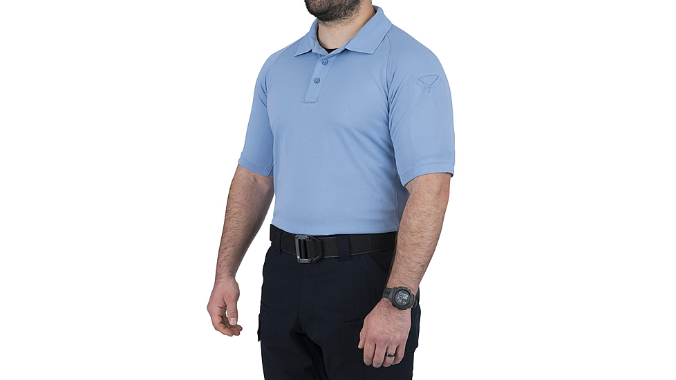First Tactical Performance Short Sleeve Polo - Mens, Tall, Medium Blue, 5XL, 112509-781-5XL-T