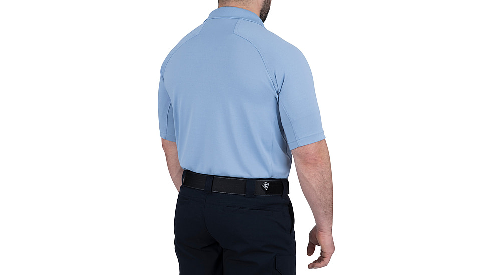 First Tactical Performance Short Sleeve Polo - Mens, Tall, Medium Blue, 5XL, 112509-781-5XL-T